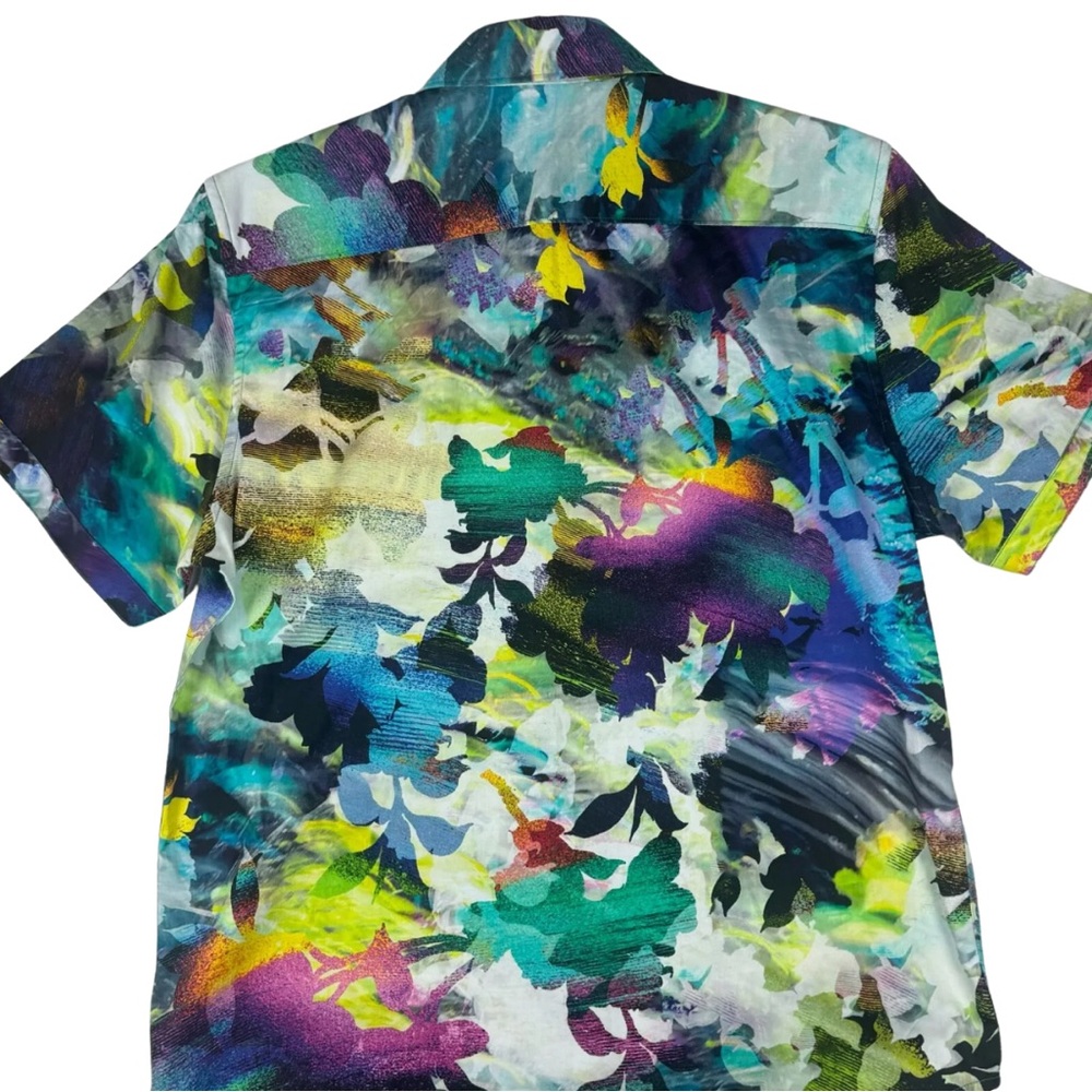 Robert Graham Tropical Storm Classic Fit Shirt Men's M - Picture 7 of 8